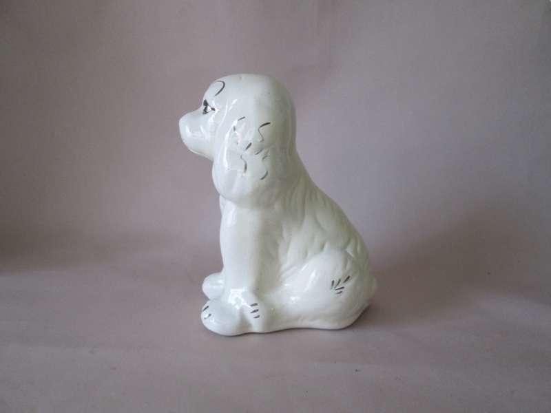 Cream Ceramic Ornament Doggy