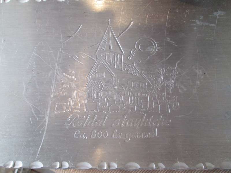 Norwegian Handicraft Metal Serving Tray