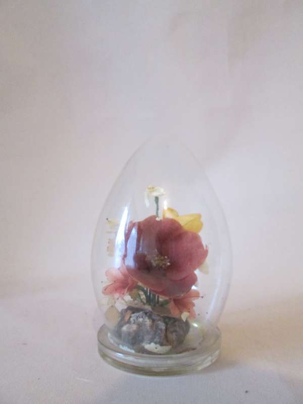 Vintage 1970s Michael R Curzon Captive Garden in Glass Dome