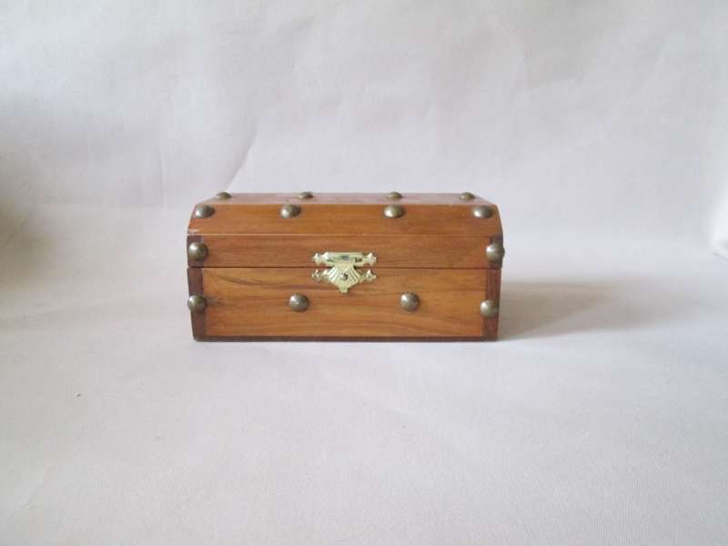 Wooden Jewel Treasure Chest