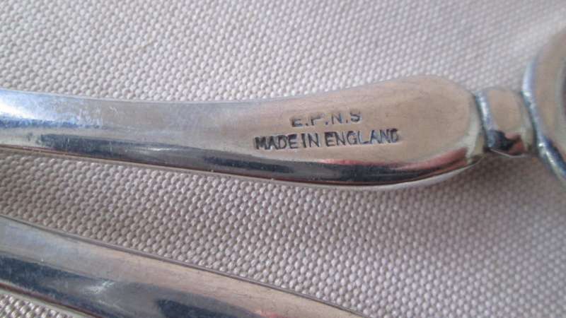 Vintage Silver Plated EPNS Salad Tongs