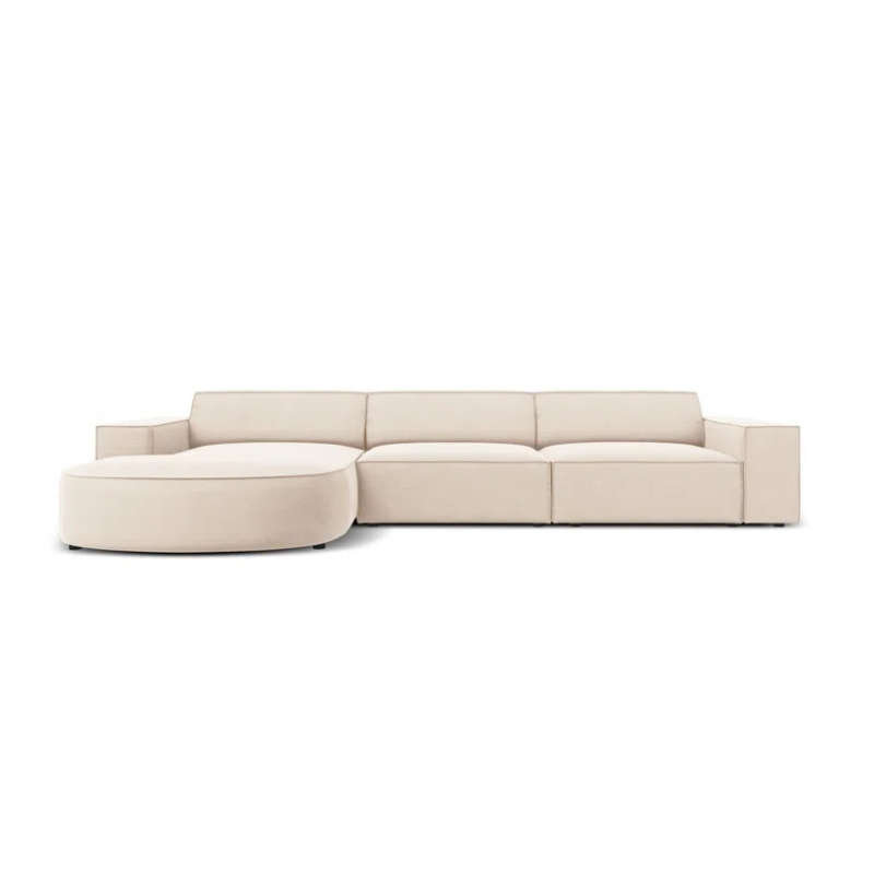 Marcel Velvet 3 Seater Right Sectional Sofa 