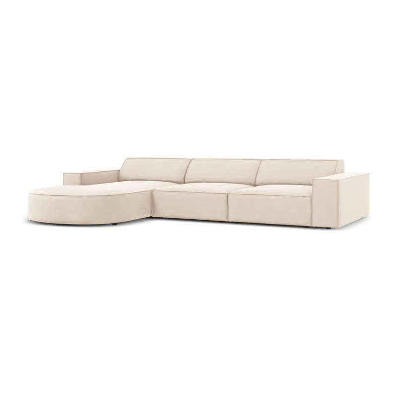 Marcel Velvet 3 Seater Right Sectional Sofa 