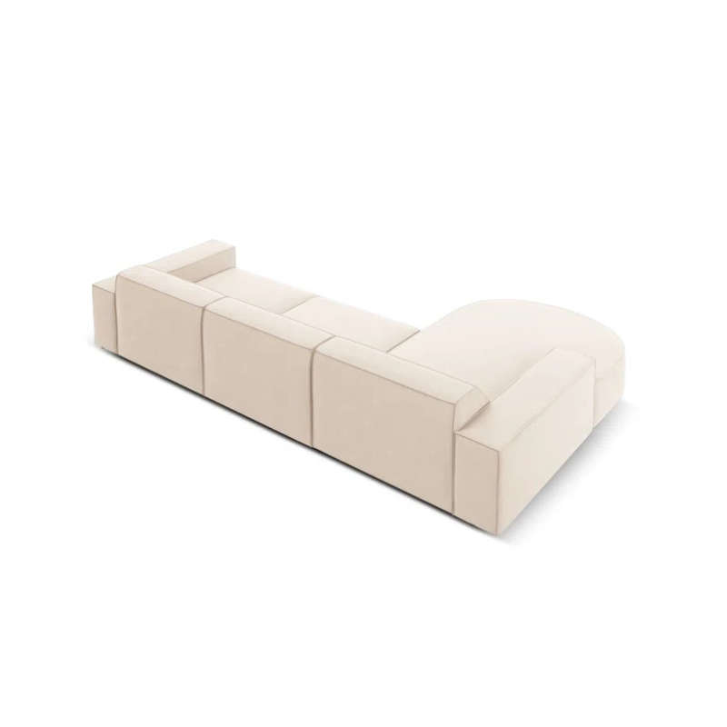 Marcel Velvet 3 Seater Right Sectional Sofa 