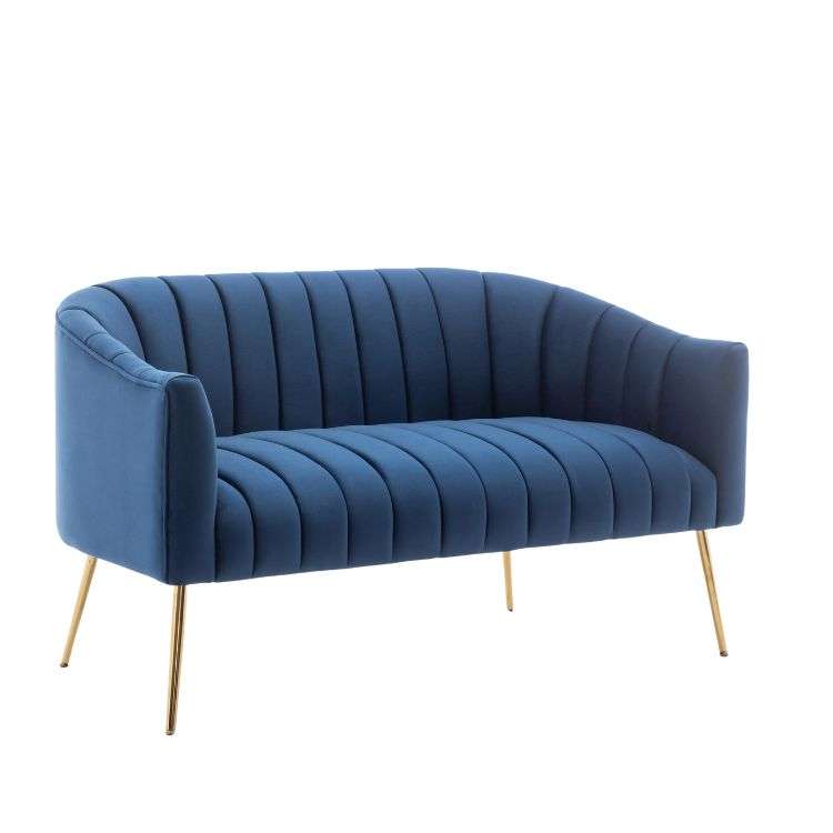 Lilly Velvet 2 Seater Loveseat Sofa