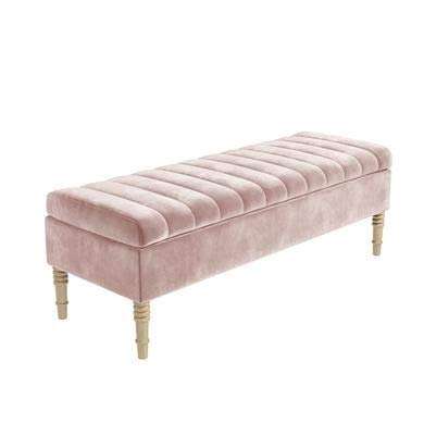 Safi Panel Top Ottoman Storage Bench