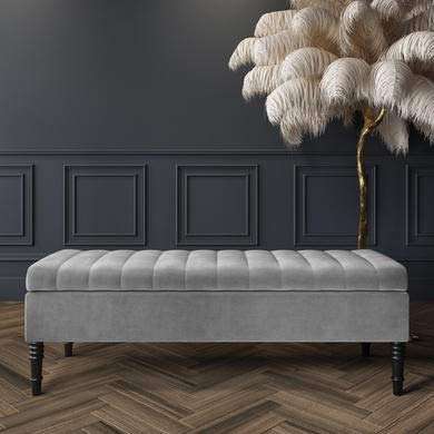 Safi Panel Top Ottoman Storage Bench