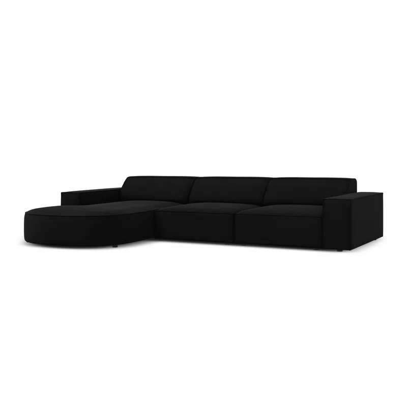 Marcel Velvet 3 Seater Right Sectional Sofa 