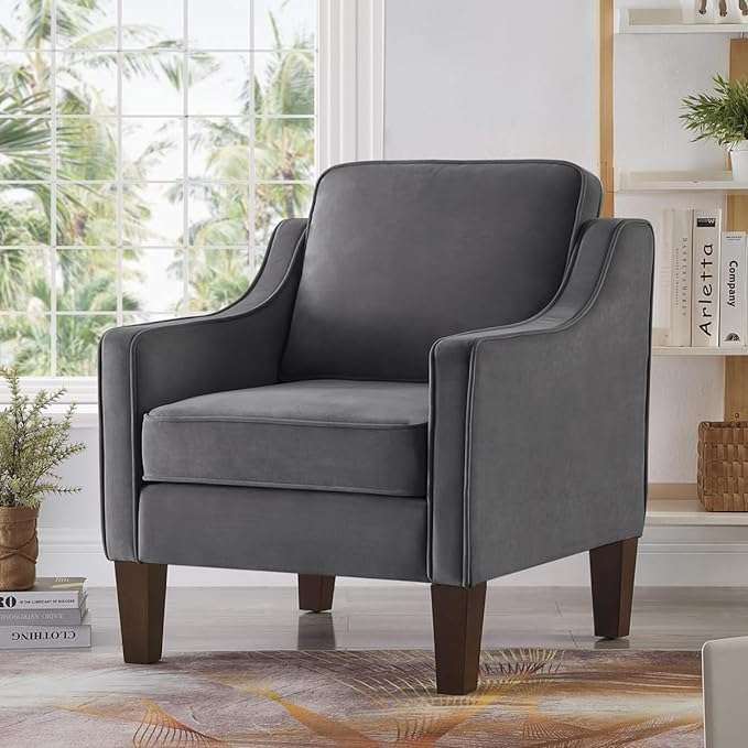 Sina Velvet Arm Chair