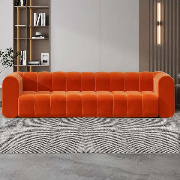 Channel Panel Tufted 3 Seater Sofa