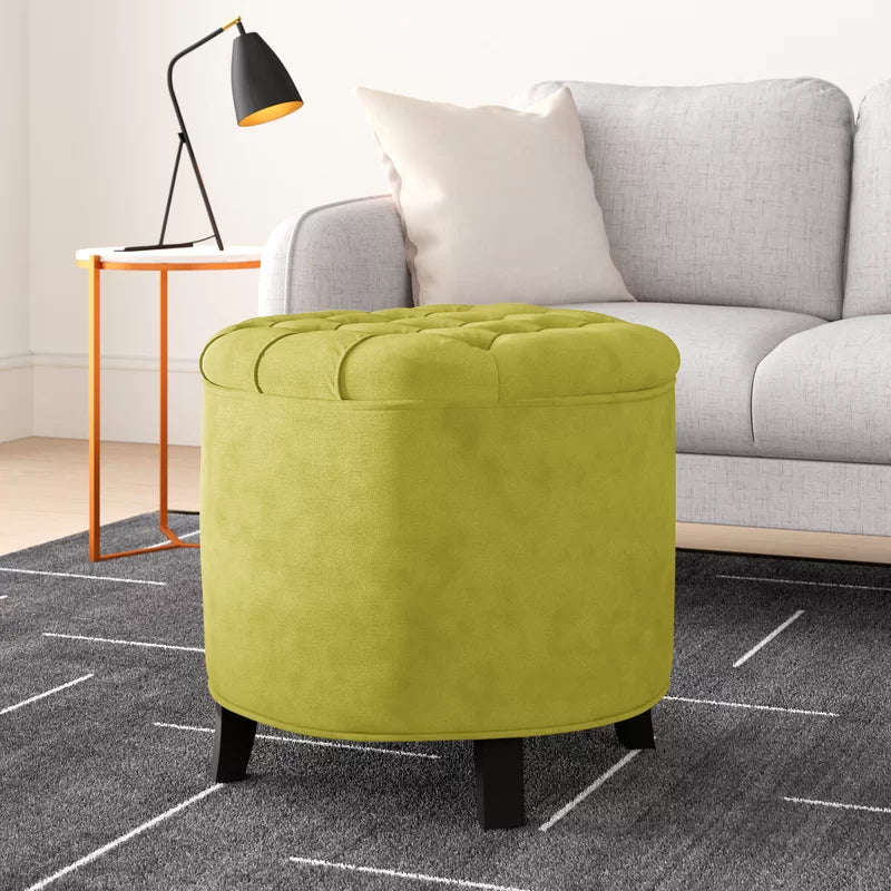 Althea Round Storage Ottoman