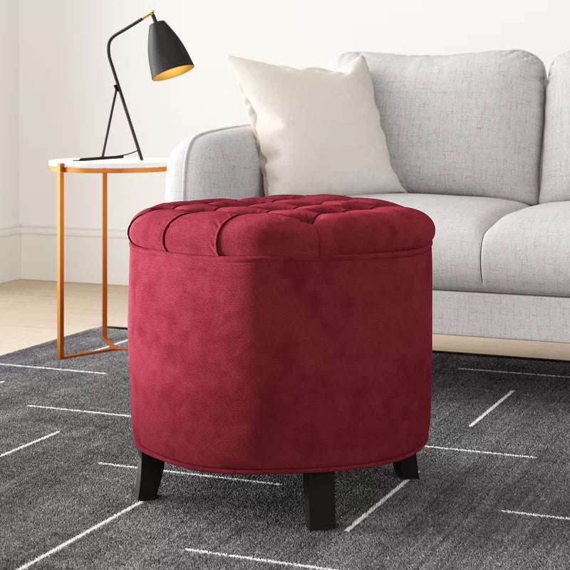 Althea Round Storage Ottoman