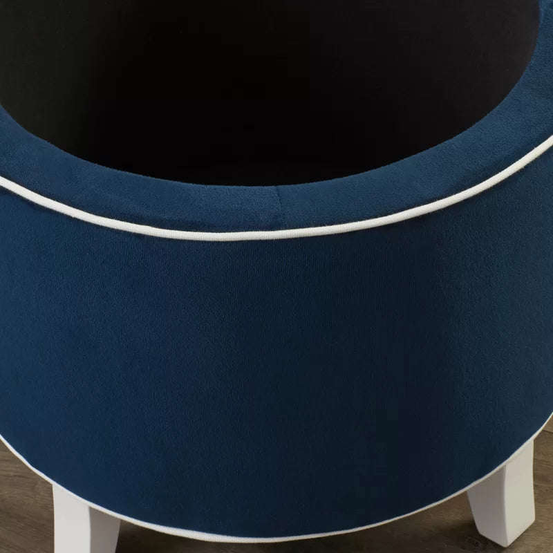 Althea Round Storage Ottoman