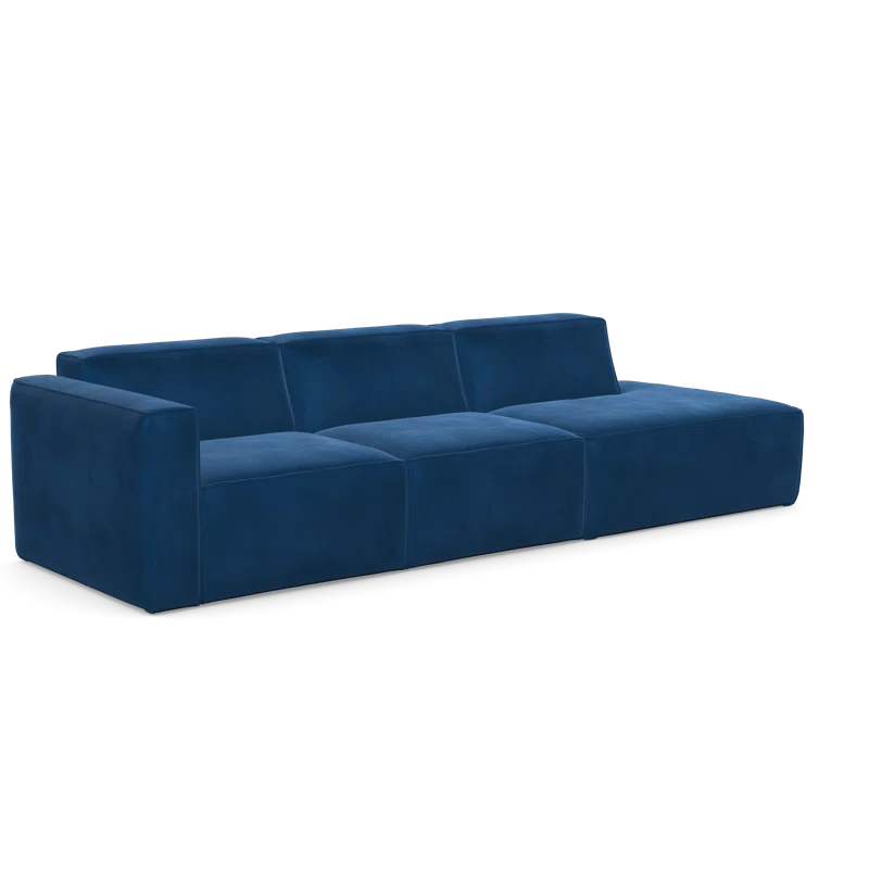 Alfie Velvet 3 Seater Sofa