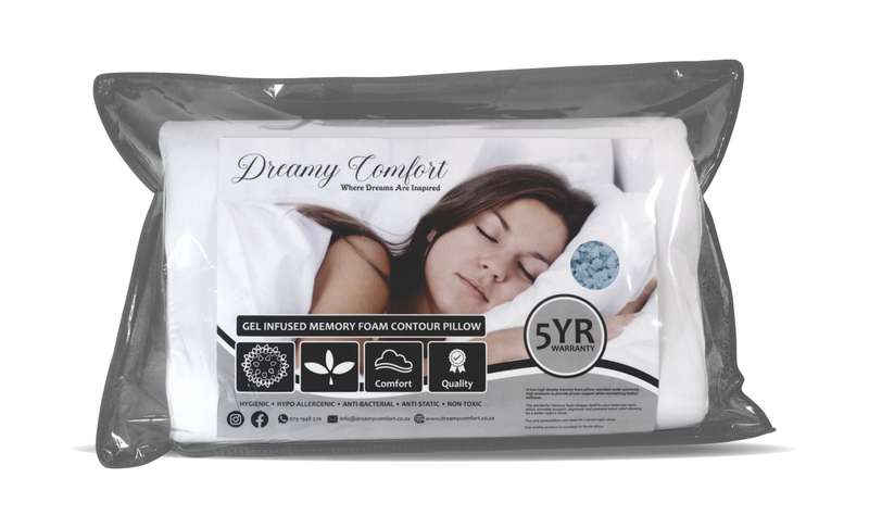 Gel-Infused Memory Foam Contour Pillow -Twin Pack