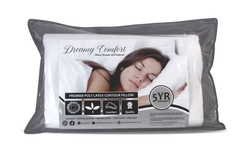 Premier Poly Latex Contour Pillow - Twinpack