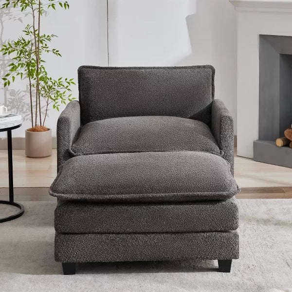 Marco 1 Seater Sofa Armchair with Ottoman