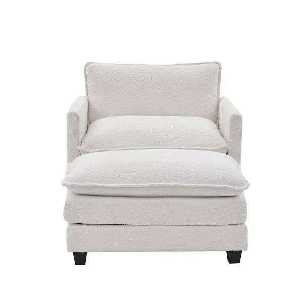Marco 1 Seater Sofa Armchair with Ottoman