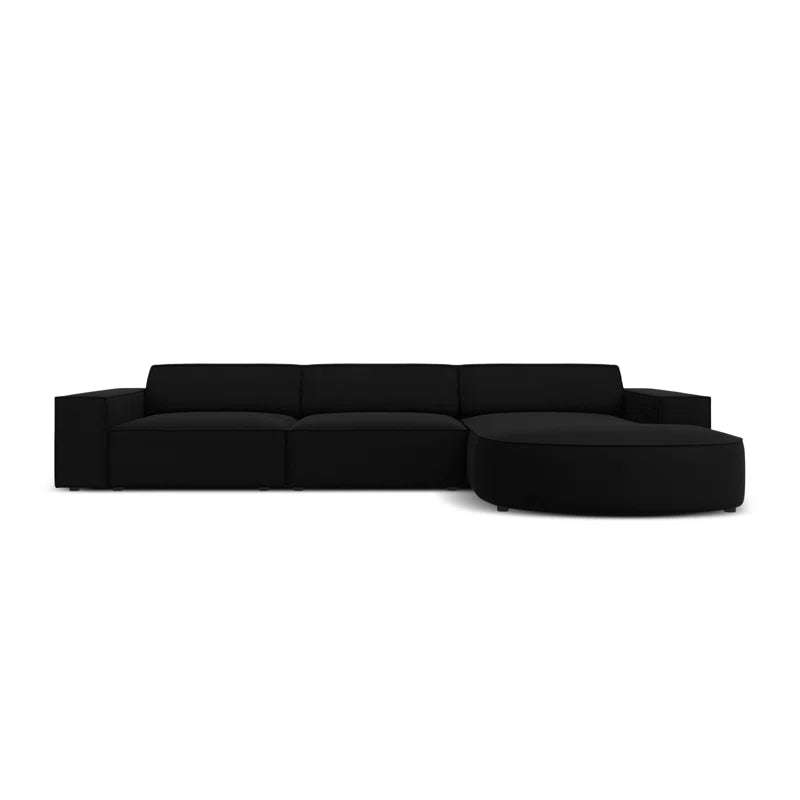 Marcel Velvet 3 Seater Left Sectional Sofa 