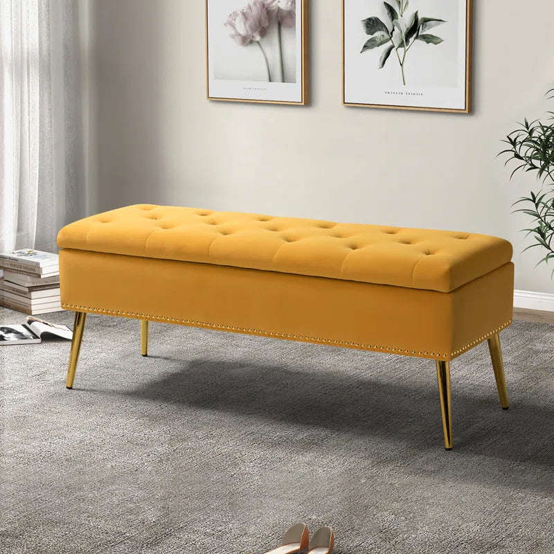 Isabella Rectangular Storage Ottoman Bench