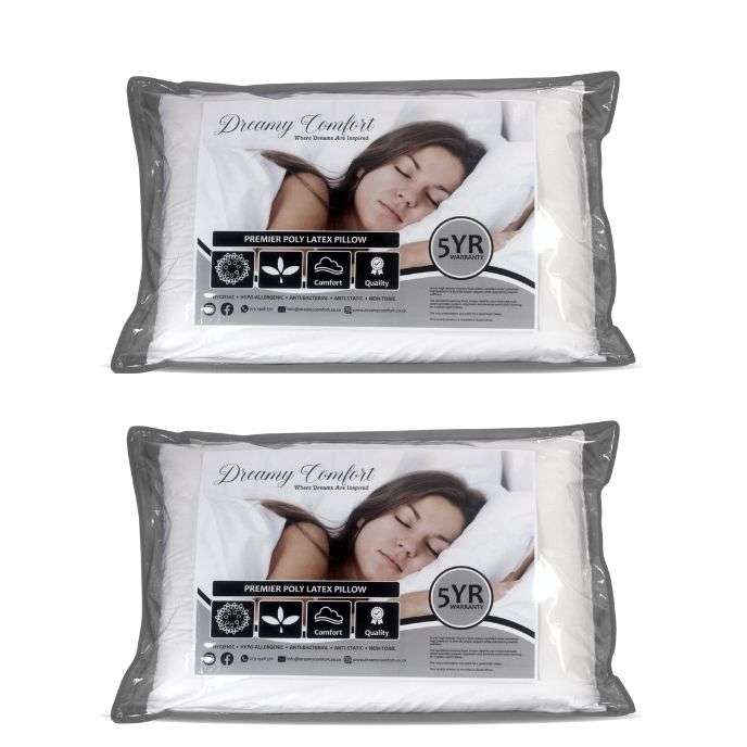Premier Poly Latex Pillows - Classic - Twin pack