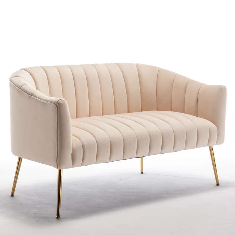 Lilly Velvet 2 Seater Loveseat Sofa