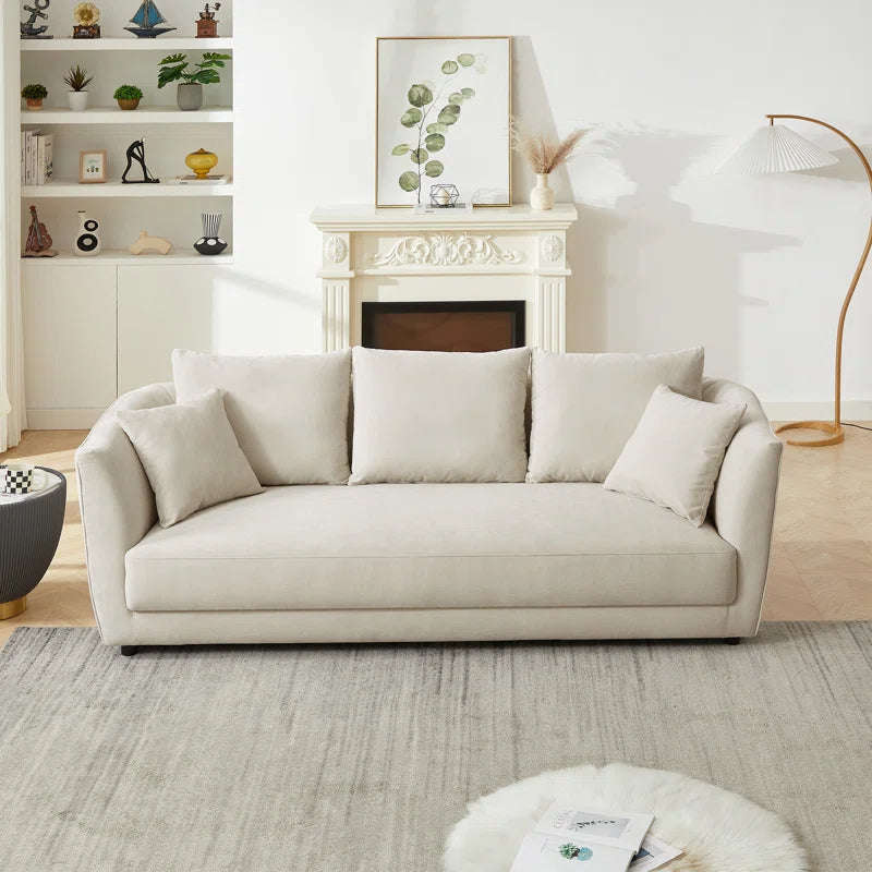 Pasley Linen Look 3 Seater Sofa