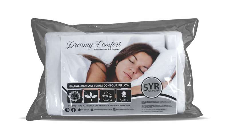 Deluxe Memory Foam Contour Pillow -Twinpack