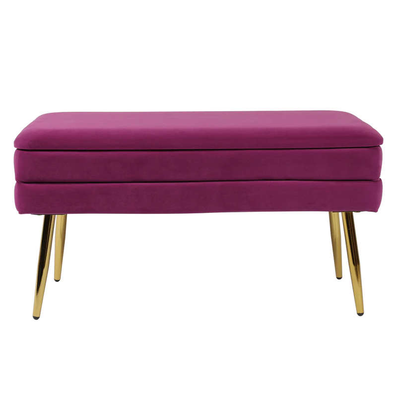 Vira Rectangular Storage Ottoman Bench