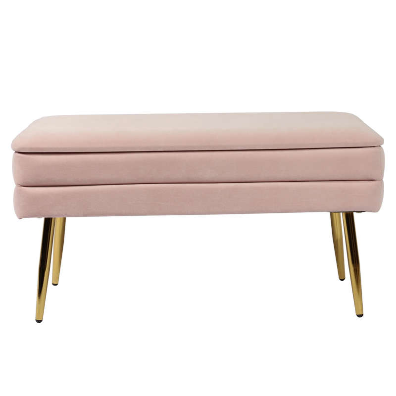 Vira Rectangular Storage Ottoman Bench