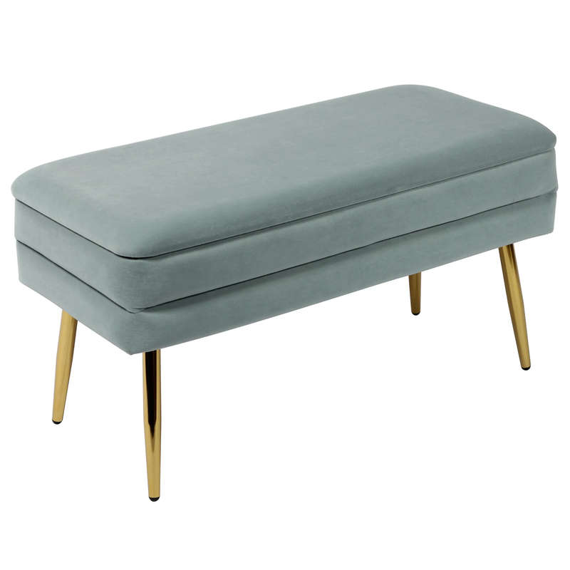 Vira Rectangular Storage Ottoman Bench
