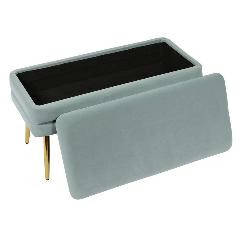 Vira Rectangular Storage Ottoman Bench
