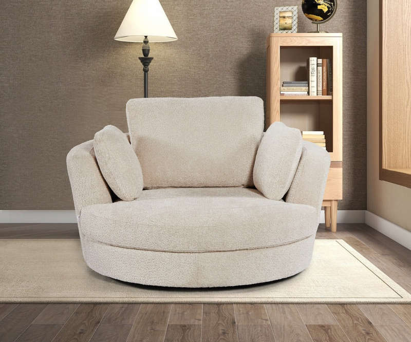 Atlas Barrel Lounger Accent Chair/ Cuddle sofa