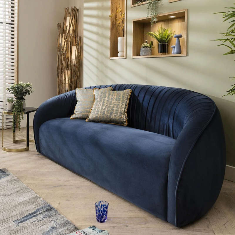 Elena 3 Seater Sofa Curved