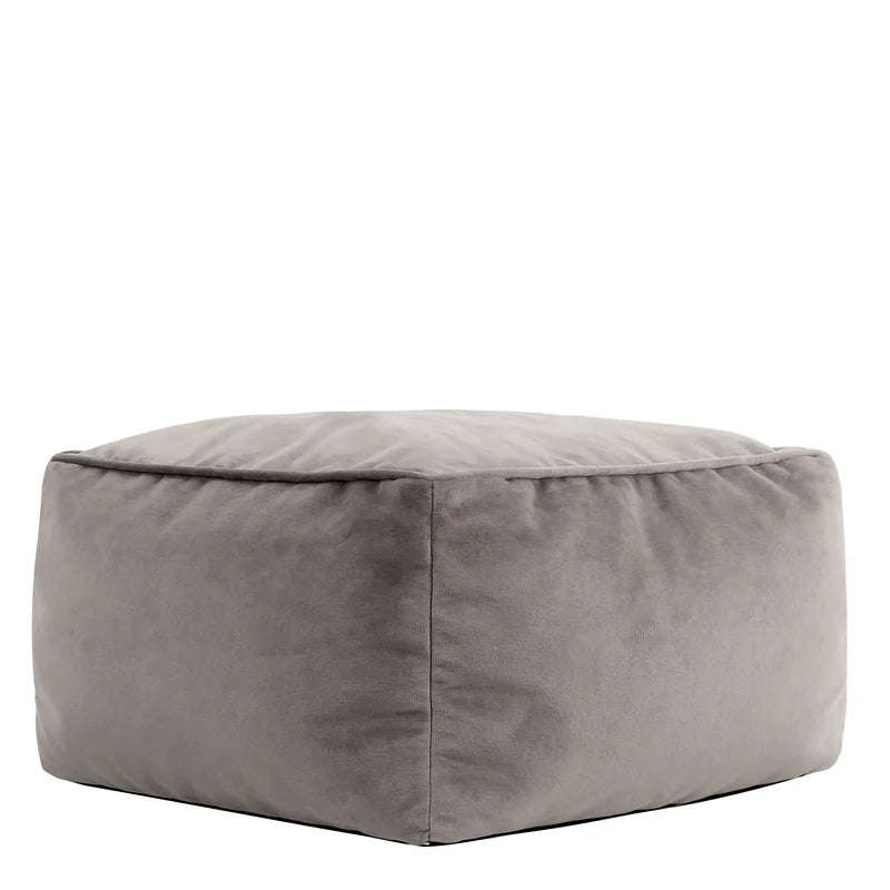 Jane Velvet Square Pouffe Ottoman