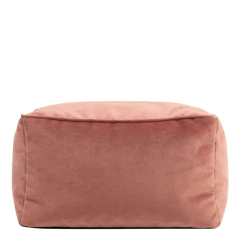 Jane Velvet Square Pouffe Ottoman