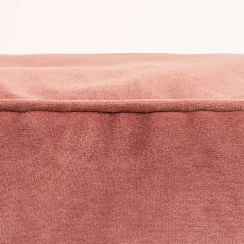 Jane Velvet Square Pouffe Ottoman