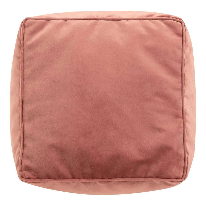Jane Velvet Square Pouffe Ottoman