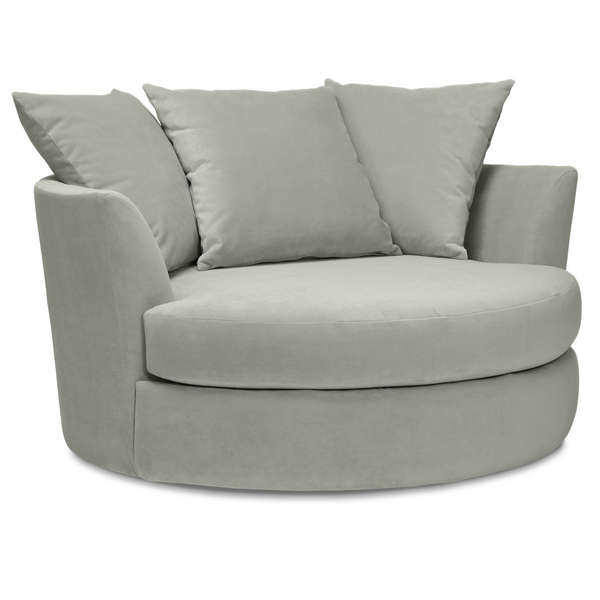 Fiona Velvet Barrel Lounger Accent Chair