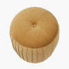 Robella Velvet Buttoned Cylinder Ottoman