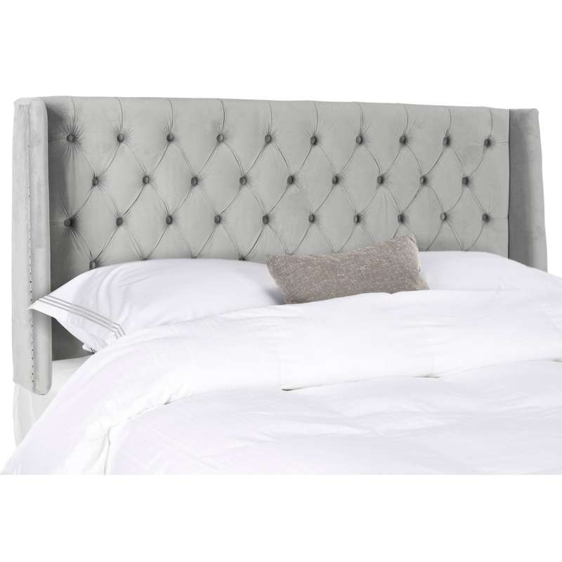Henna Velvet Wingback Headboard