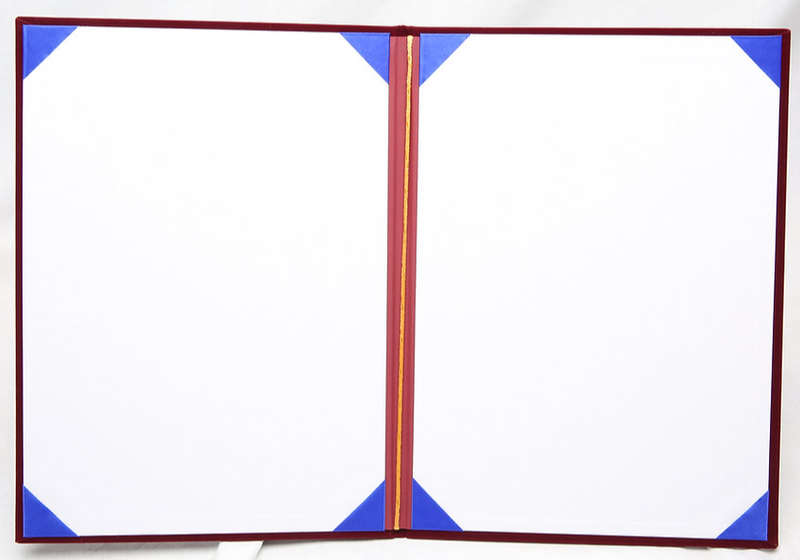 A4 Graduation Certificate Holder Velvet - Maroon