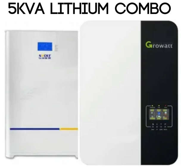 5KVA Lithium Battery Combo - Growatt SVolt 5.09KWh