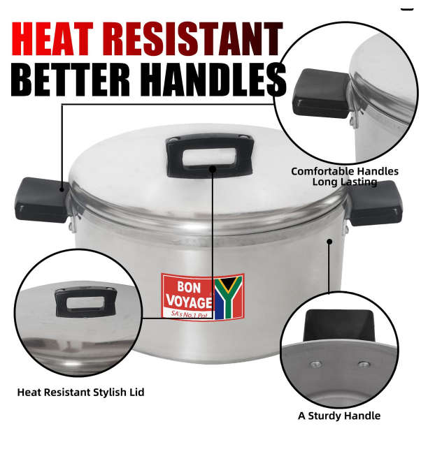 Bon Voyage - 10 Piece Pots Set Cookware Aluminium Stew Pan