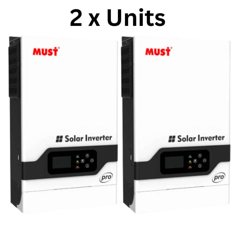 5.2KVA / 5200W 48V MUST Hybrid Inverter Pro / 100A MPPT x 2