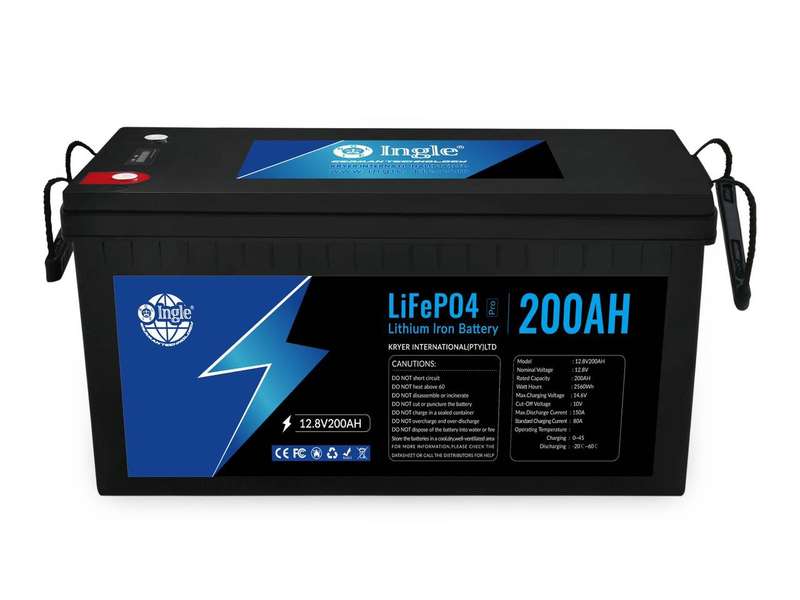 4 x 12.8V 200AH 2.56Kwh Lithium Battery - Ingle