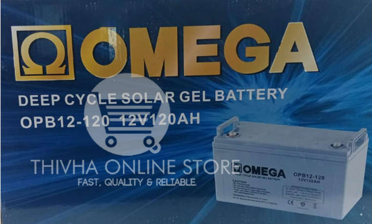 12V 120AH Gel Solar Deep Cycle Battery -  OMEGA