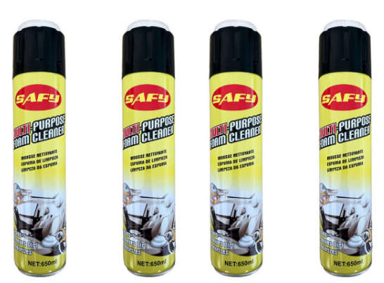 Pack of 4 - Safy Multi-Purpose Foam Cleaner