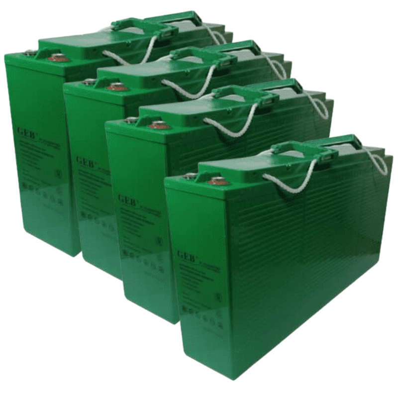 GEB deep cycle 12V 200AH gel slimline battery - 4 pcs