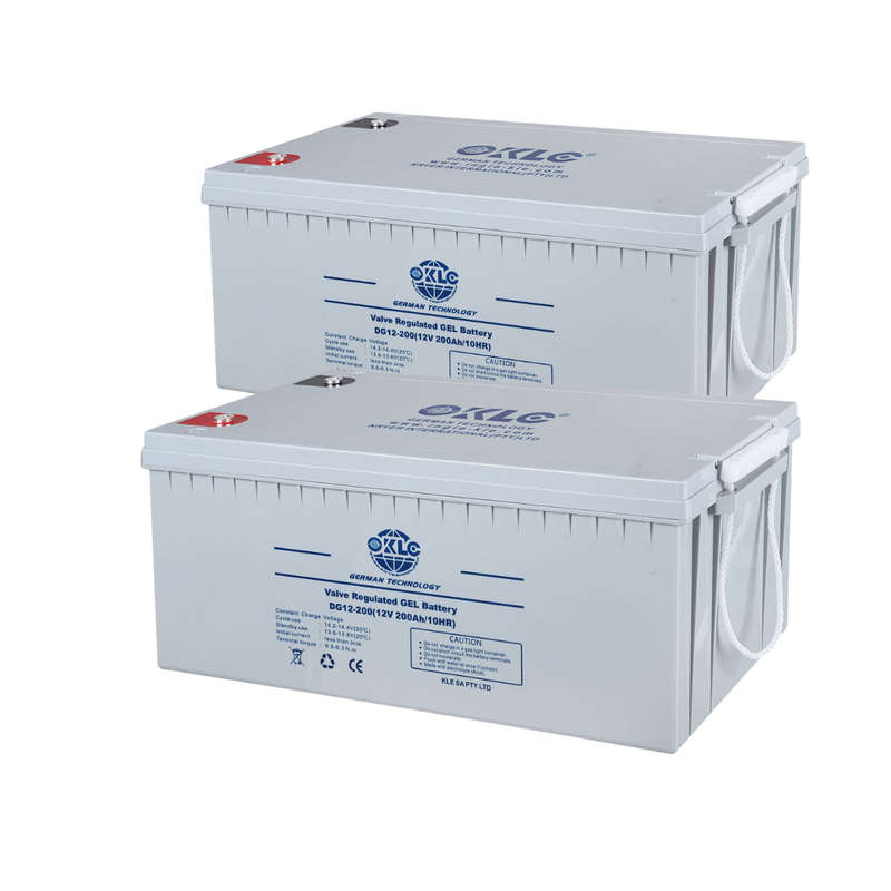 KLE 12v 200ah 20hr deep cycleagm battery - 2 pcs